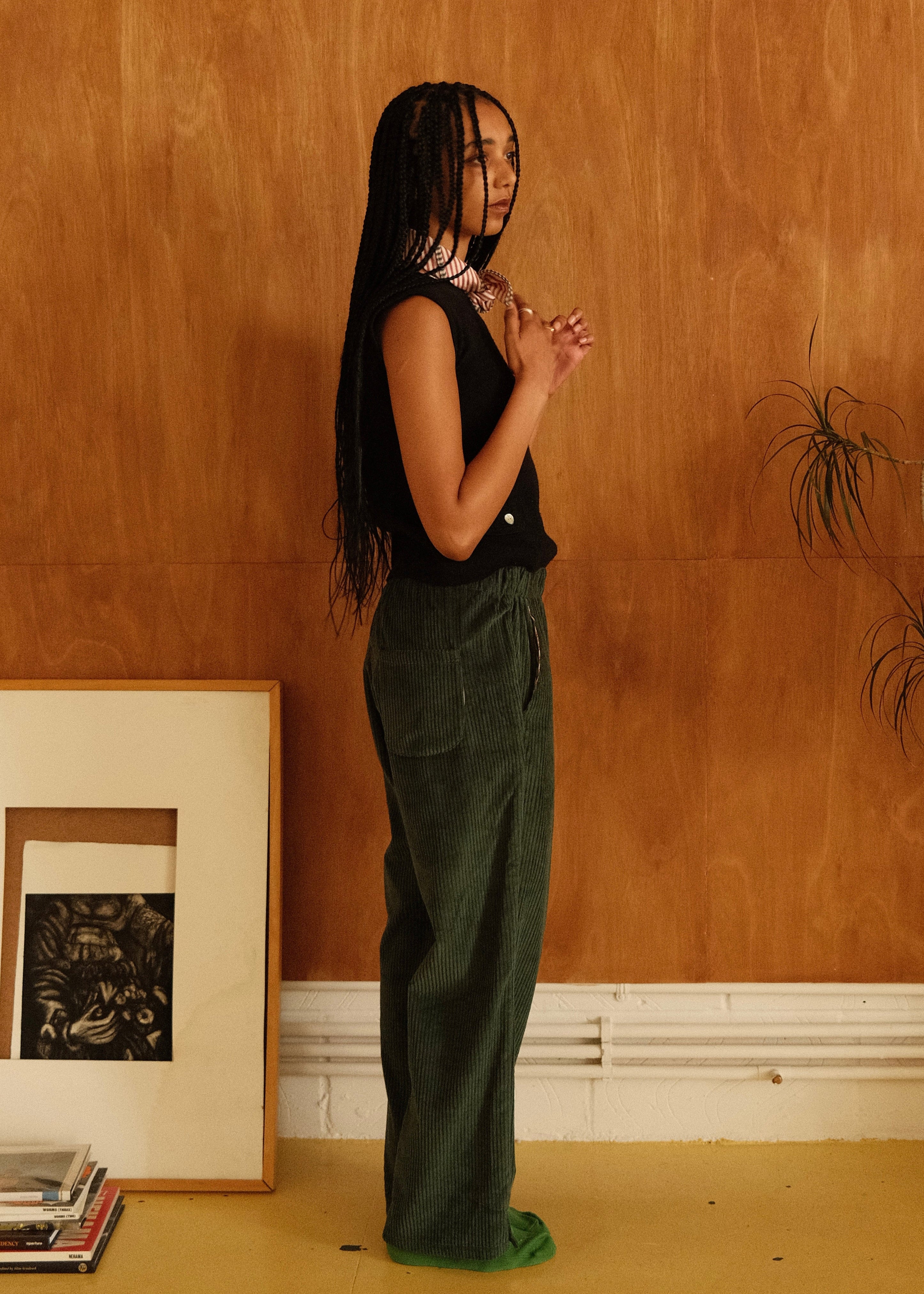 Green Corduroy Lounge Trousers – Speltham