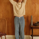 brown speltham lounge pants on male model